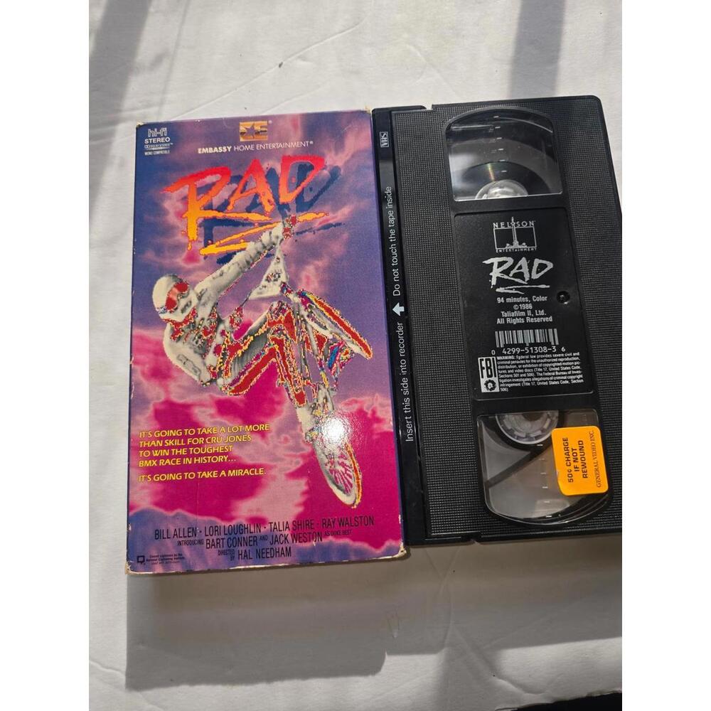 RAD 1986 VHS BMX Movie Embassy Entertainment
